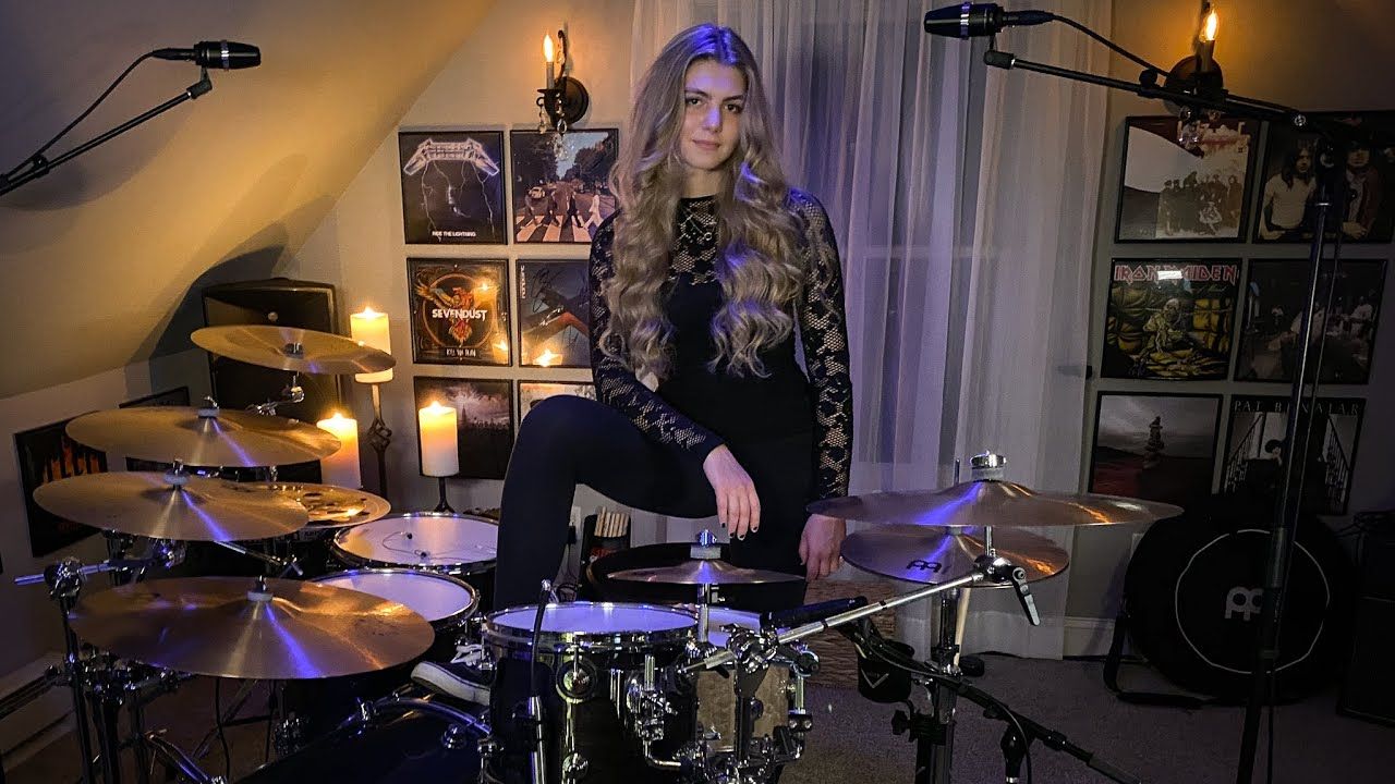 Watch young rock drummer ||Brooke C cover Alice In Chains 