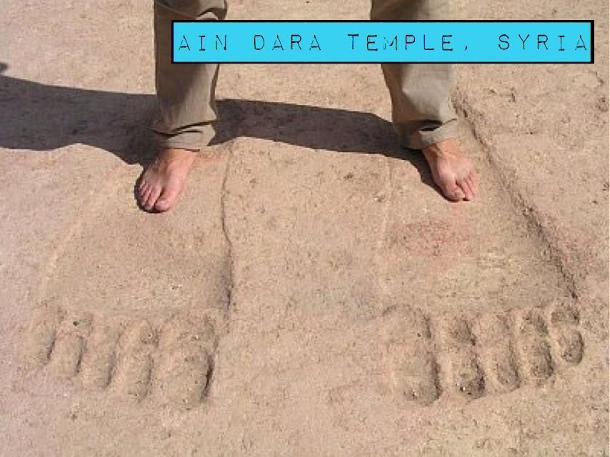 Are these giant footprints real or just really cool art?